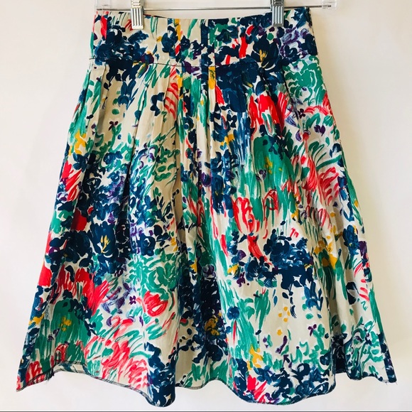 Zara Dresses & Skirts - Zara | Floral cotton skirt